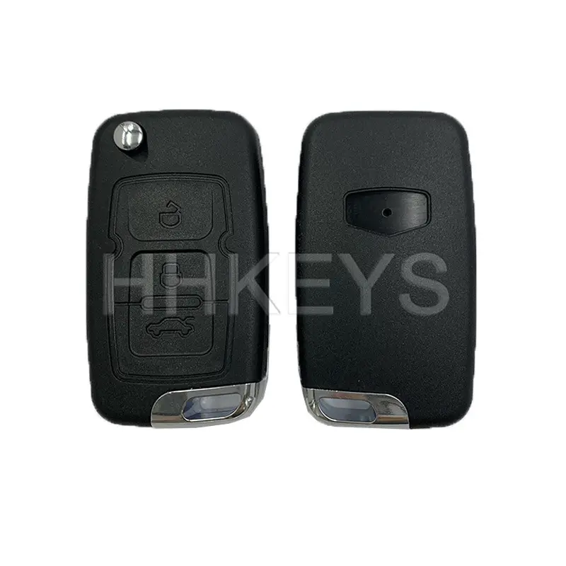 Keyyou — coque de remplacement 3 boutons pour clé télécommande Geely Emgrand 7, EC715, EC718, pour clés de voiture avec lame droite