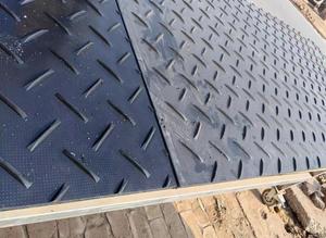 แผ่นพลาสติกโพลีเอทิลีน HDPE สำหรับงานหนัก สำหรับปูพื้น<span class=keywords><strong>รถ</strong></span>ยนต์สีดำ แผ่นป้องกันพื้น แผ่นปูพื้นชั่วคราว - Product Image 3