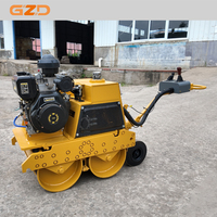 Machines de construction routière 770kg Mini compacteur de sol diesel à double tambour