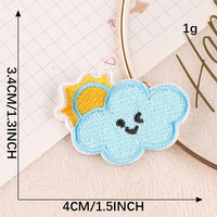 Meilleure vente écologique arc-en-ciel Alphabet brodé Patch dessin animé Anime inspiré tissu décor pour vêtements accessoires perles