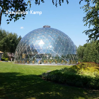 Kawagebo Kamp 15M Double-Vitre Party Trade Show Luxury Glamping Igloo Hotel Greenhouse Géodesic Dome Tent House