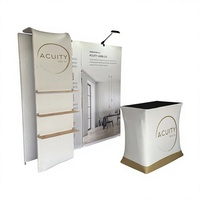 Stand pliable et modulaire pour salon professionnel, 10x20 pieds, en tissu à sublimation par transfert thermique, léger, durable, design personnalisé