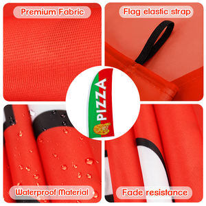 ชุดเสาธงขนนกพิมพ์ลายแบบสปอร์ตชุดพิซซ่าพิมพ์ดิจิตอลวัสดุอลูมิเนียมพับได้พกพาได้ - Product Image 3