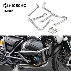NICECNC Garde-moteur inférieur en acier inoxydable argenté pour moto BMW R1250GS 2019-2024 R 1250 GS R <span class=keywords><strong>1250GS</strong></span> - Product Image 1