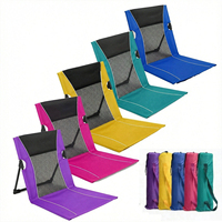 Chaise de camping, de plage ou de pique-nique pliable, légère, avec cadre en aluminium, dossier bas, logo personnalisé, mobilier d'extérieur pliable