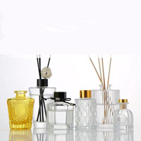 Bouteille en verre pour diffuseur d'arôme avec bouchon en liège, bouteille de luxe, de haute qualité, 100 ml, 10 pièces