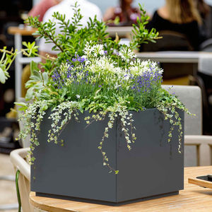 Настраиваемая Фабрика оцинкованная стальная Тяжелая напольная/комнатная напольная плантатор сращенный Металлический горшок для сада - Product Image 6