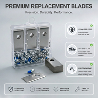 Lames de rechange en acier inoxydable, 30 pièces avec vis, lames de coupe antirouille pour tondeuse à gazon robotisée, pièces de rechange en gros