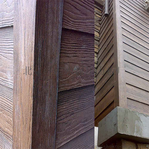 אפקט גרגר עץ עמיד למים לוח מלט fibre עבור וילה חיפוי קיר חיצוני ווילה חיפוי בניין אמנות - Product Image 2