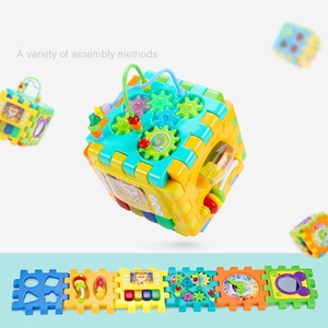 Juguetes Educativos para Bebés Luckykoo, Clasificador de Formas Musical para el Aprendizaje Temprano, Cubo de Actividades con Dibujos Animados - Product Image 4
