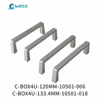 Bentai chinois, C-BOX, poignée verticale 122 mm de large, finition anodisée, espacement des trous 88 mm, 3U, 10501-005, fabriqué en Chine