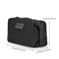 Trousse de Toilette de Voyage en Maille pour Homme 2026 avec Logo Personnalisé, Trousse de Rasage Dopp avec Fermeture Éclair pour Salle de Bain