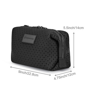 Neceser de Viaje de Malla para Hombre 2026, Organizador de Artículos de Aseo con Logotipo Personalizado, Bolsa Dopp con Cremallera para Baño - Product Image 4