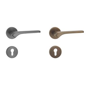 Vendita calda di lusso Grey Villa in ottone serrature <span class=keywords><strong>e</strong></span> maniglie della porta in legno <span class=keywords><strong>maniglia</strong></span> della porta mortasa leva della <span class=keywords><strong>serratura</strong></span> Privacy porta <span class=keywords><strong>maniglia</strong></span> Set - Product Image 6