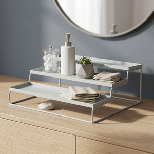 Modern 3-Tier Metal Countertop Organizer Rack, Lightweight Stable Storage <b>Shelf</b> for <b>Kitchen</b> - Product Image 5