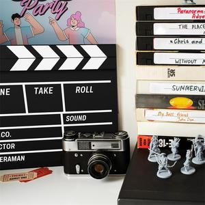 <span class=keywords><strong>Film</strong></span> <span class=keywords><strong>Film</strong></span> Clapboard Hollywood Wooden-Clapper Board Directors avec stylo effaçable Black <span class=keywords><strong>Clap</strong></span> Board 10.5X11.7 Inches (Noir) - Product Image 5