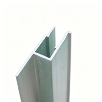 Profilé d'extrusion en aluminium pour cadre de boîte lumineuse LED, profils de signalétique personnalisés avec revêtement en poudre