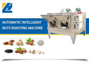 Petit tambour rotatif commercial pas cher café noix <span class=keywords><strong>de</strong></span> cajou amande pois chiche blé maïs graines <span class=keywords><strong>de</strong></span> tournesol machine à torréfier les arachides torréfacteur <span class=keywords><strong>de</strong></span> noix - Product Image 4