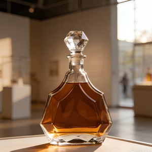 Bouteille en verre transparente de luxe sur mesure pour <span class=keywords><strong>vodka</strong></span>, gin, whisky, tequila, brandy et spiritueux - Product Image 5