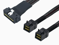 Câble adaptateur haute vitesse MCIO 8i Dual SFF-8643 PCIe Gen5, 74 broches, 236 broches, longueur 750 mm, âme en cuivre, indice de protection IP66, gaine en nylon pour