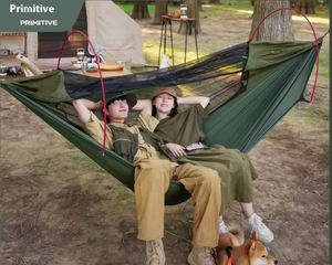 सुपर लाइटवेट एंटी-रोलोवर एंटी-मच्छर डोमेटरी छात्र लटका कुर्सी डबल यात्रा उपकरण आउटडोर हैममॉक स्विंग - Product Image 1