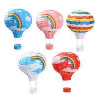 Lanternes colorées de papier de ballon à air chaud de décoration de partie pour la décoration à la maison