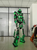 Costume de robot LED pour spectacle, tenue de robot lumineuse colorée pour carnaval, défilé, événement, spectacle nocturne, divertissement