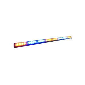 Dual color strobe light blue ambra lampeggiante led traffic advisor bar luce