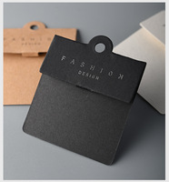 Affichage de bijoux de luxe étiquettes en papier impression personnalisée Logo carte d'emballage pour boucles d'oreilles créoles