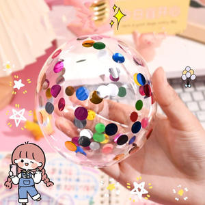 Ballon gonflable double face transparent nano sans trace pour un jeu de rubans à paillettes adhésif fort réutilisable lavable et amusant - Product Image 6
