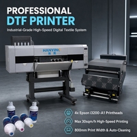 Imprimante grand format commerciale pour film PET avec agitateur de poudre pour l'impression de vêtements de mode, de vêtements de sport et de textiles promotionnels