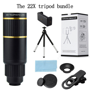 Objectif télescopique portable professionnel 22X en aluminium pour smartphone, idéal pour la photographie en extérieur, les voyages, le camping et les concerts - Product Image 5
