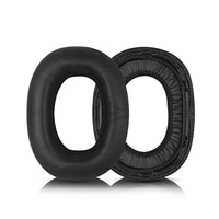 Coussinets d'oreille de remplacement compatibles avec les écouteurs AKG N700NC, cuir plus doux, respirant, noir, mousse à haute densité à réduction de bruit