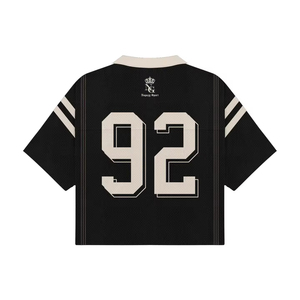 Maglietta Personalizzata YUCHEN per <span class=keywords><strong>Uomo</strong></span>, Stile Boxy Cropped Retro Football, Casual Oversize Vintage in <span class=keywords><strong>Rete</strong></span> di Poliestere, Polo Jersey - Product Image 2