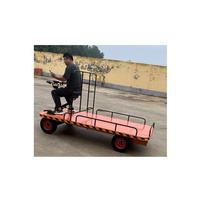 Chariot de plate-forme alimenté par batterie en gros Camion électrique complet transporter des marchandises Chariots de plate-forme de transport