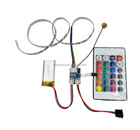 Panneau de commandes tactiles RVB LED DIY Table en bois Veilleuse Module de panneau de gradation moderne USB Rechargeable 5V PCB