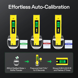 Phổ biến chất lượng cao chính xác xách tay bút phong cách kỹ thuật số PH meter 5-in-1 TDS + ph + EC + muối + Nhiệt độ Tester chất lượng nước bút - Product Image 4