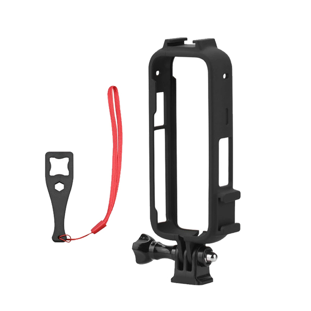 Camera Protective Cage for Insta360 X3 X4 X5/ Plastic Camera Protective Cage Housing Frame With Lens Protector for Insta Camera