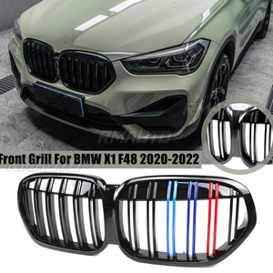 Calandre de pare-chocs avant pour BMW X1 F48 LCI 2020 - 2022, aspect fibre de carbone, style M Performance, pièces de rechange pour calandre de course - Product Image 1