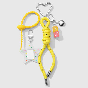 Mengda mùa xuân mới thời trang tinh tế giá trị cao Thỏ Quần Vợt Vợt ngôi sao gương trái tim leo núi dây móc khóa - Product Image 5