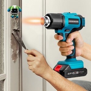 Pistola de Calor Inalámbrica de 21 V con <span class=keywords><strong>3</strong></span> Boquillas y Estuche de Transporte, Compatible con Batería MT, para Envoltura Termoencogible y Reparación de Cableado - Product Image 1