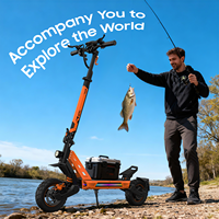 Trottinette électrique tout-terrain pliable Tufront E3 Pro 48V 15Ah 1200W pour adultes avec double suspension et contrôle par application