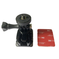 Vente directe d'usine, support de caméra pour casque de sécurité rotatif à 360 degrés, adhésif, pour casque de moto, Go Pro, CE RoHs