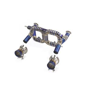 Ing ระบบท่อไอเสียโลหะไทเทเนียมพร้อม Ti เคล็ดลับคู่สำหรับ lambสัญลักษณ์ Aventador svj V12 6.5L <span class=keywords><strong>LP770</strong></span>ไม่มีท่อไอเสียวาล์ว - Product Image 3