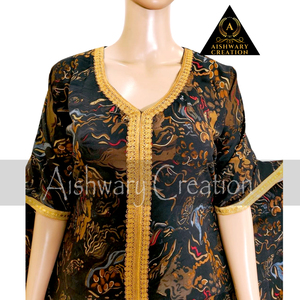 Hot Selling Women Ethnic Clothing Muslim Abaya African Dashiki <b>Kaftan</b> Dress Adults Rayon With Big Hijab Set - Product Image 2