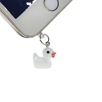 Breloques de canard Kawaii pour port de type C Bouchon anti-poussière universel en plastique pour iPhone pour Smartphones Samsung Port de charge de téléphone portable