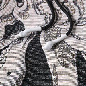 Sudadera con Capucha Personalizada con Logotipo, Estilo Y2K, Lavado Ácido, Estampada, de Felpa, 500 g/m², Algodón, para Hombre, Tejido Jacquard, Otoño - Product Image 5