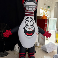 Ballon gonflable publicitaire en forme de bouteille de bowling personnalisée pour défilés et événements