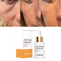 Sérum Anti-Âge OEM/ODM, Sérum au Rétinol avec Collagène, Sérum Visage Hydratant Biologique au Rétinol et Vitamine C