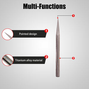 HENITUER T1098 Outils en titane non magnétiques, goupille de centrage en titane, barillet droit, adapté aux domaines domestique, médical et aéronautique - Product Image 3